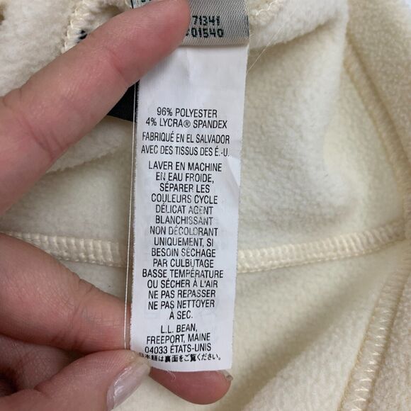 LL Bean Mountain Fleece Vest Womens S Butter Full Zip Polartec Stand Up Collar - Picture 11 of 14